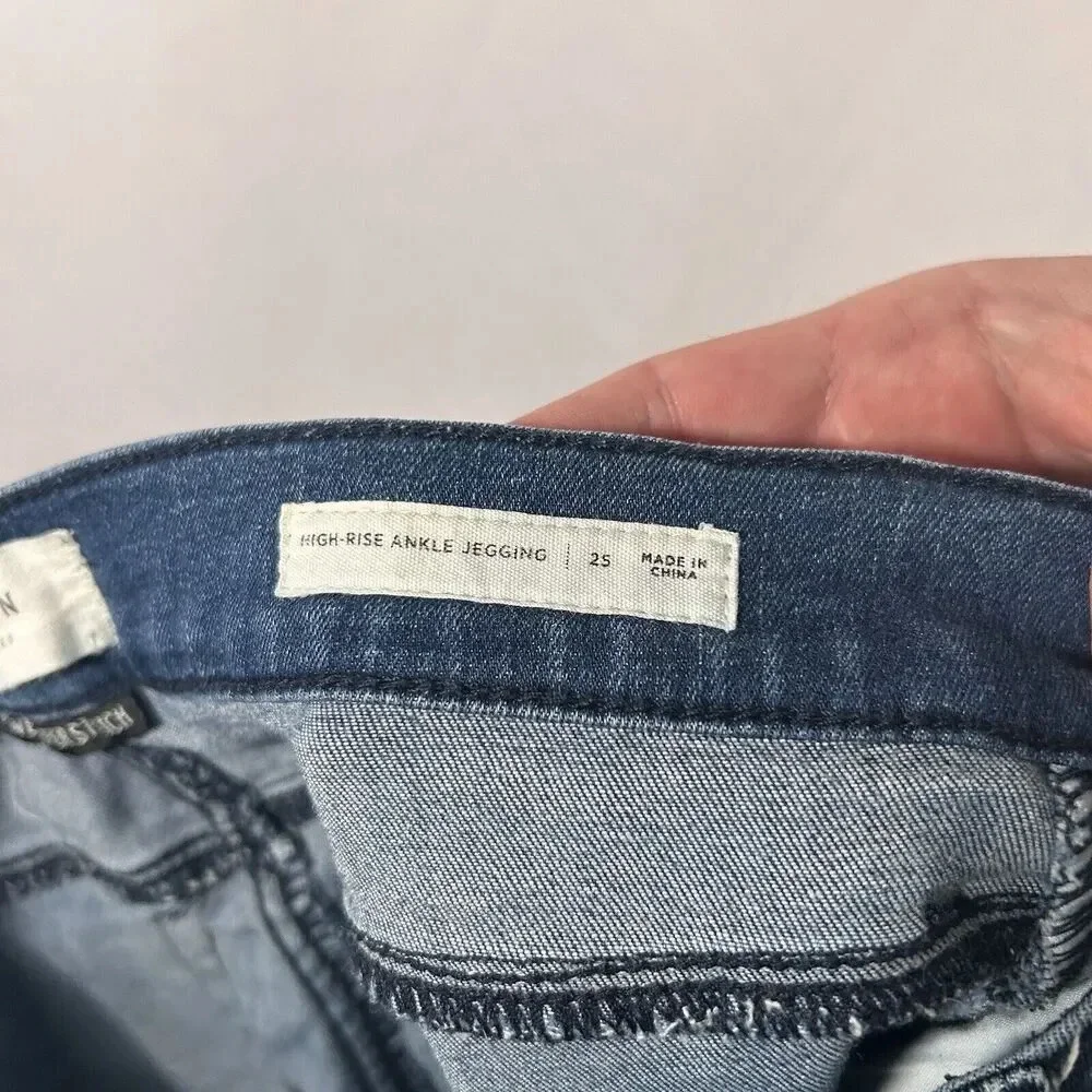 Pacsun Jeggings Women's 25 Mid Wash Denim High Rise Ankle Power Super Stretch